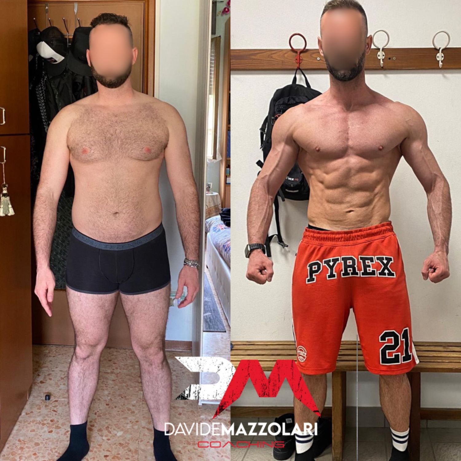 Prima e dopo uomo 1